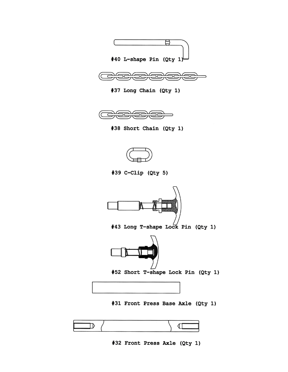 Hardware pack | Impex PHE 2000 User Manual | Page 6 / 27