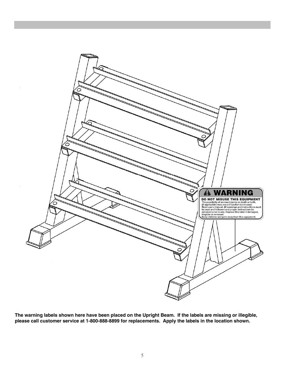 Warning label placement | Impex SAG-51 User Manual | Page 6 / 10