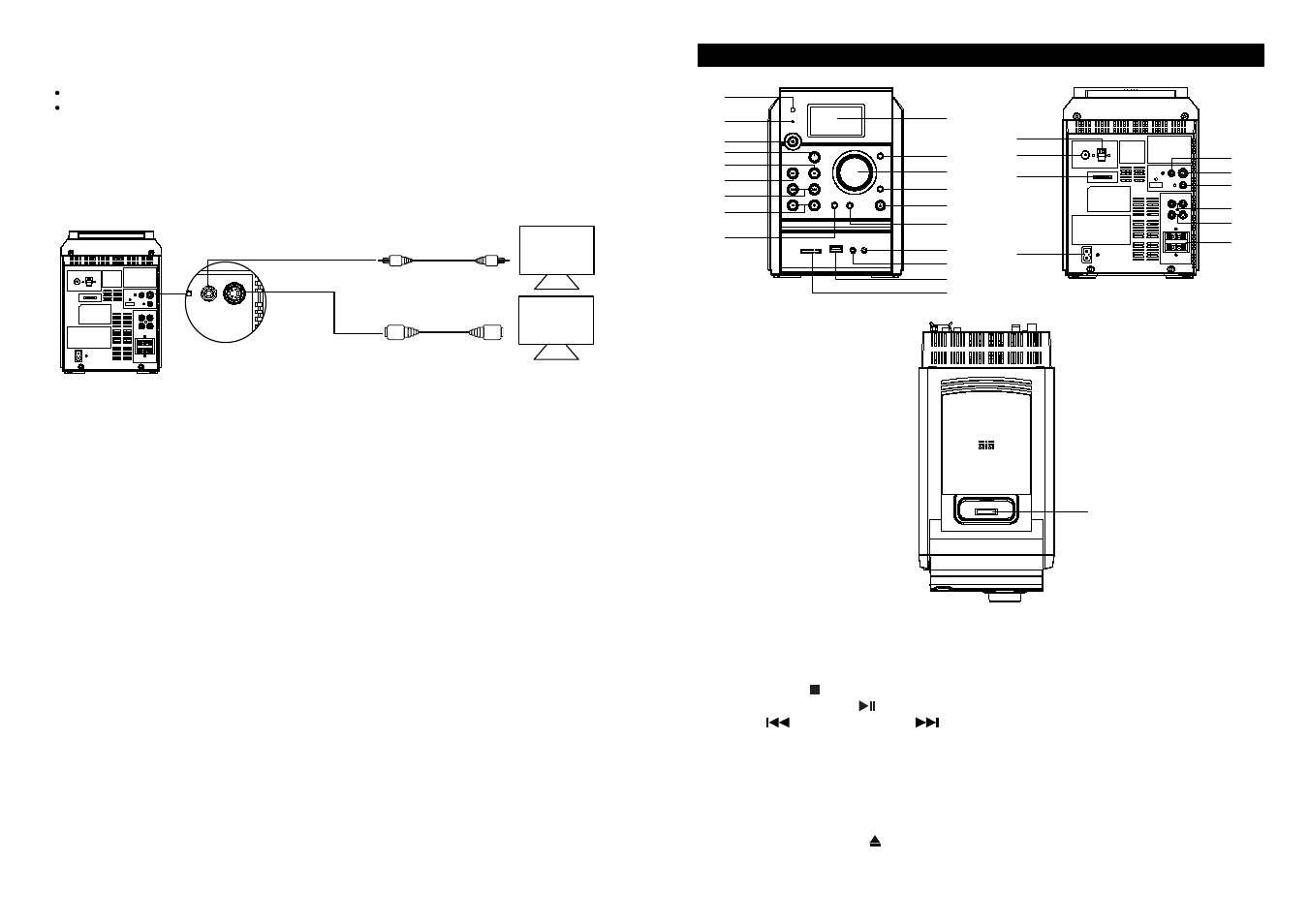 Description des commandes | iSymphony M110 User Manual | Page 29 / 64