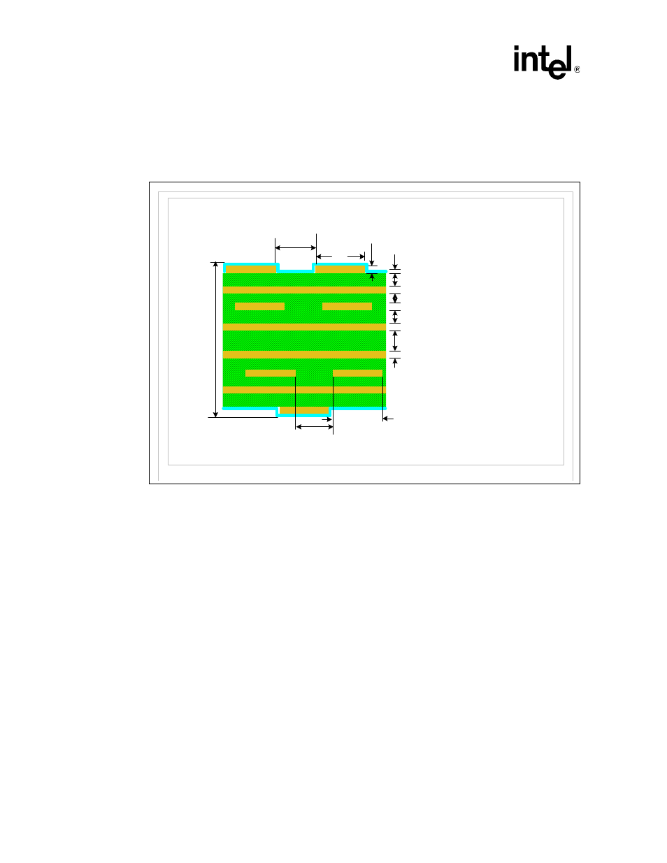 Adapter card stackup, Board layout guidelines, Figure 15. adapter card stackup | Intel 41210 User Manual | Page 30 / 64