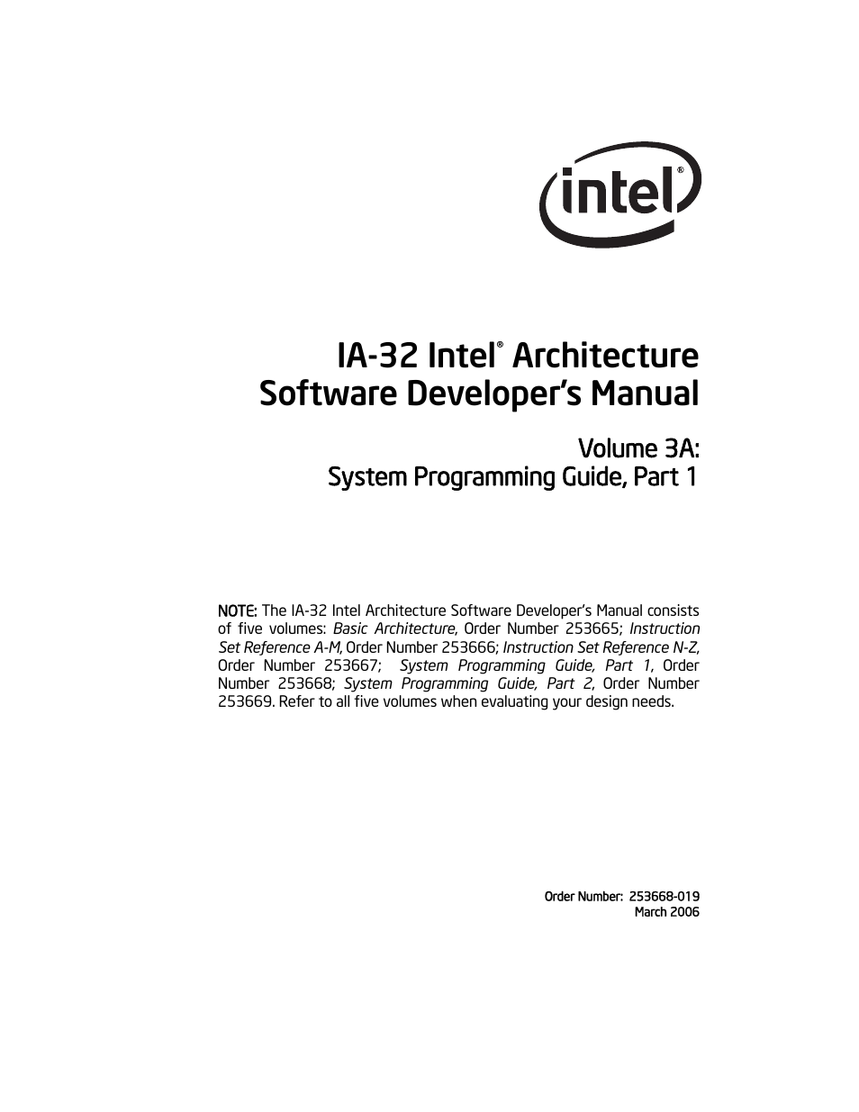 Intel IA-32 User Manual | 636 pages