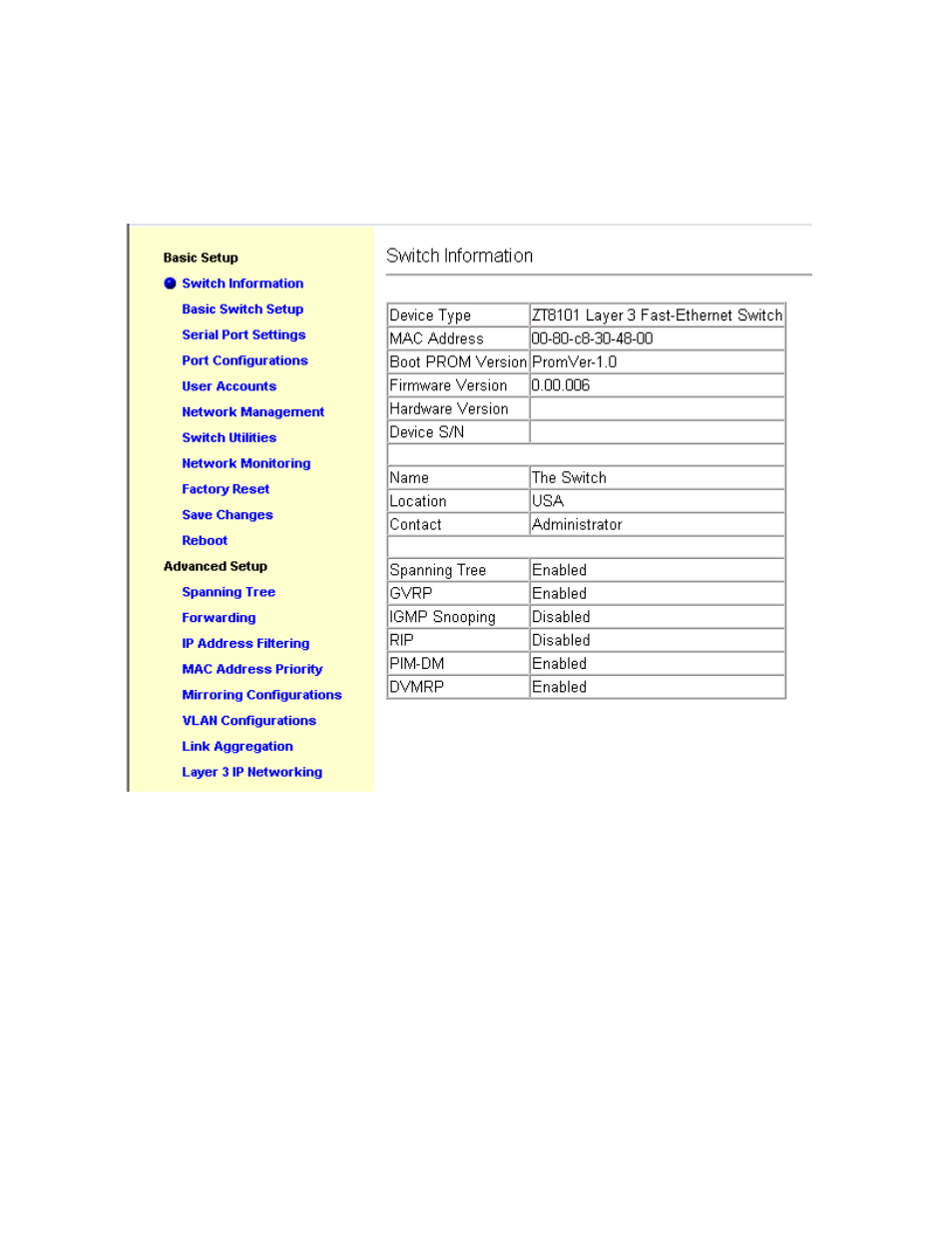 Configuration options | Intel ZT8101 User Manual | Page 84 / 124