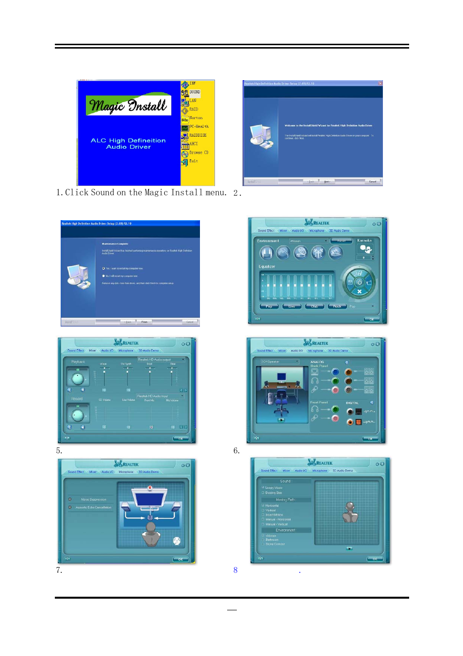 2 sound install alc888 hd audio codec driver | Intel ICH10R User Manual | Page 45 / 54