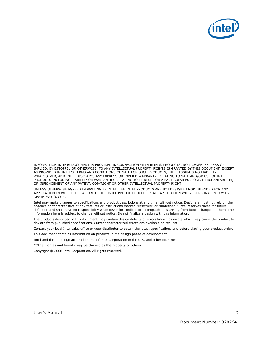 Intel ATOM US15W User Manual | Page 2 / 54