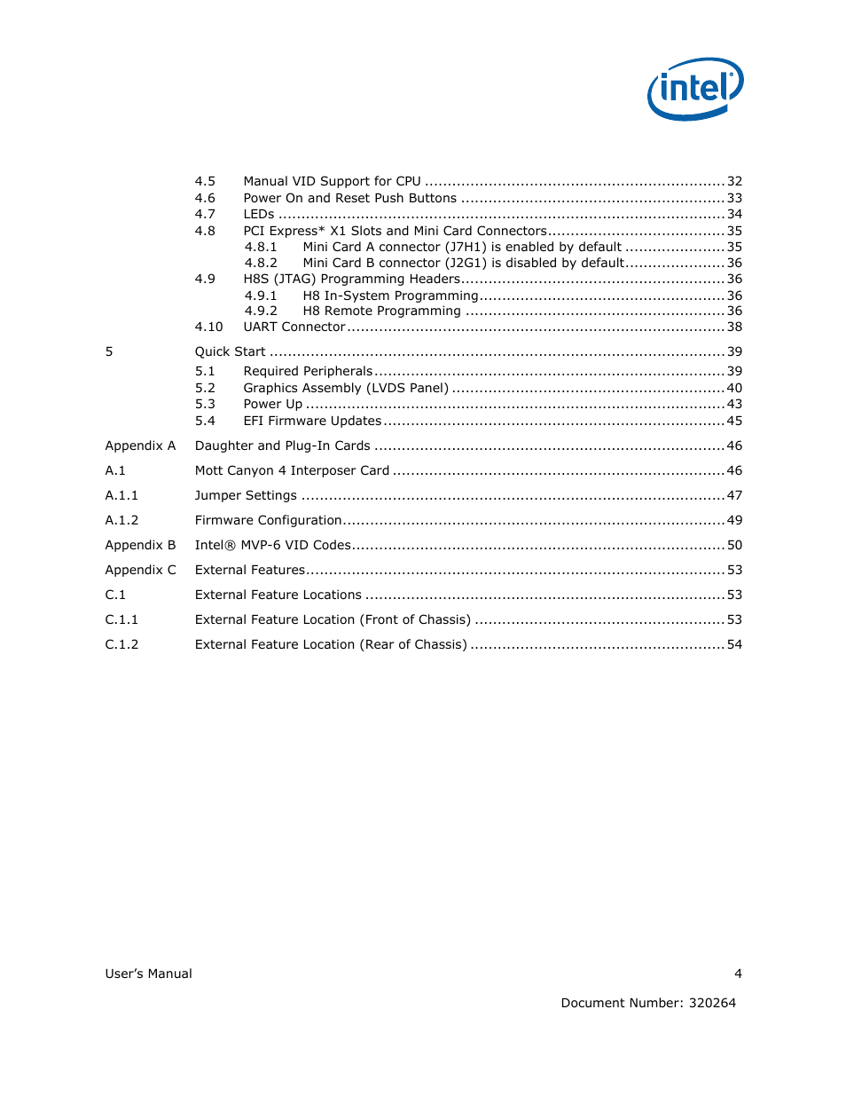 Intel ATOM US15W User Manual | Page 4 / 54
