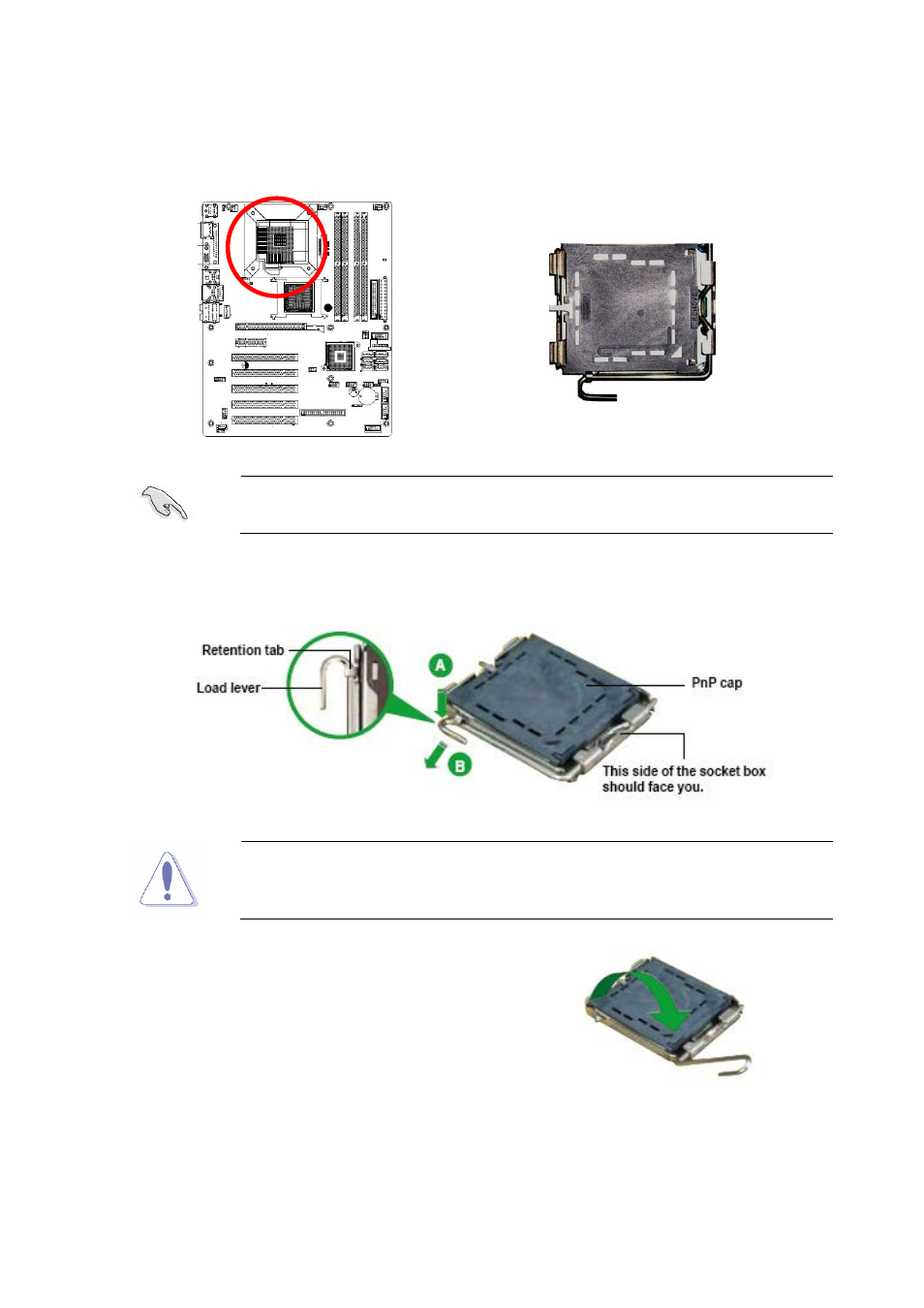 1 installing the cpu, Locate the cpu socket on the motherboard | Intel AX965Q User Manual | Page 18 / 81