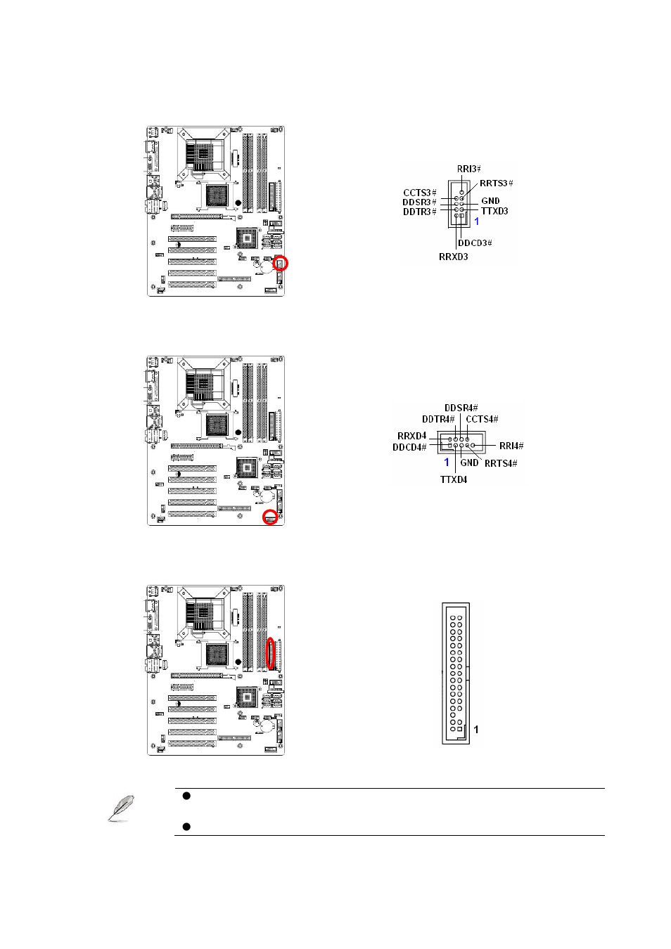 8 serial port connector 3 (com3), 9 serial port connector 4 (com4), 10 floppy disk drive connector (floppy) | Intel AX965Q User Manual | Page 45 / 81