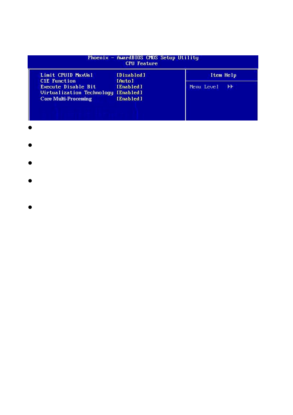 1 cpu features | Intel AX965Q User Manual | Page 60 / 81