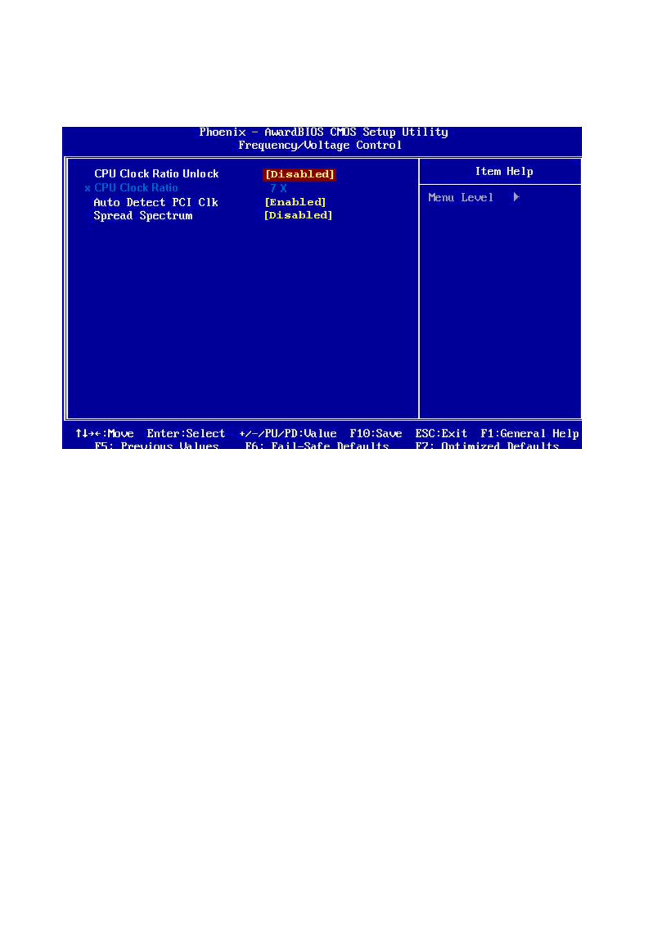 7 frequency/voltage control, 1 cpu clock ratio unlock, 2 cpu clock ratio | 3 auto detect pci clk, 4 spread spectrum | Intel AX965Q User Manual | Page 76 / 81