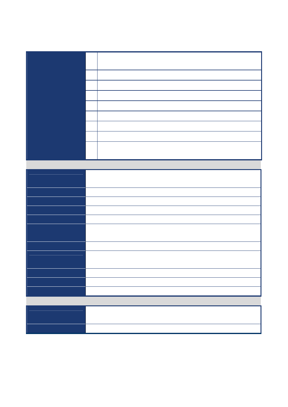 Specifications summary | Intel AX965Q User Manual | Page 8 / 81