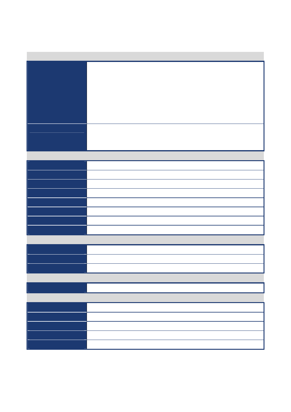 Specifications summary | Intel AX965Q User Manual | Page 9 / 81