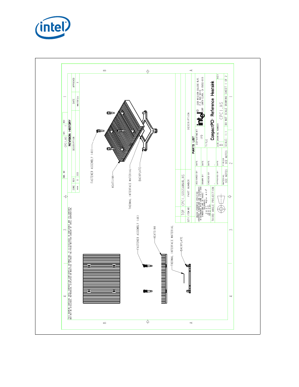 Figure 21. compactpci* reference heatsink assembly, 21 compactpci* reference heatsink assembly | Intel CORETM 2 DUO MOBILE 320028-001 User Manual | Page 37 / 42