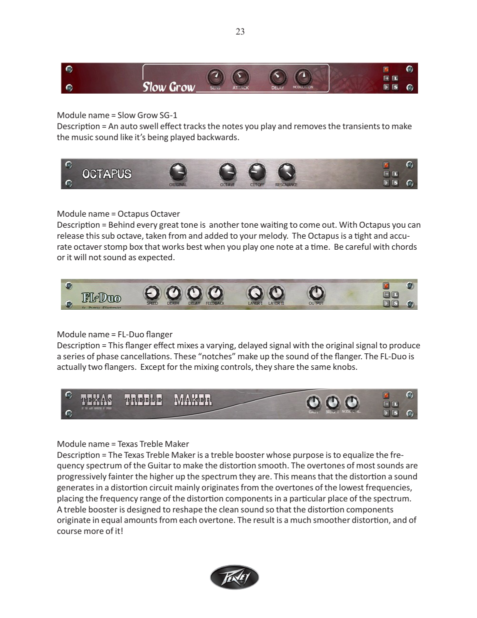 Intel Peavey ReValver MK III User Manual | Page 24 / 45