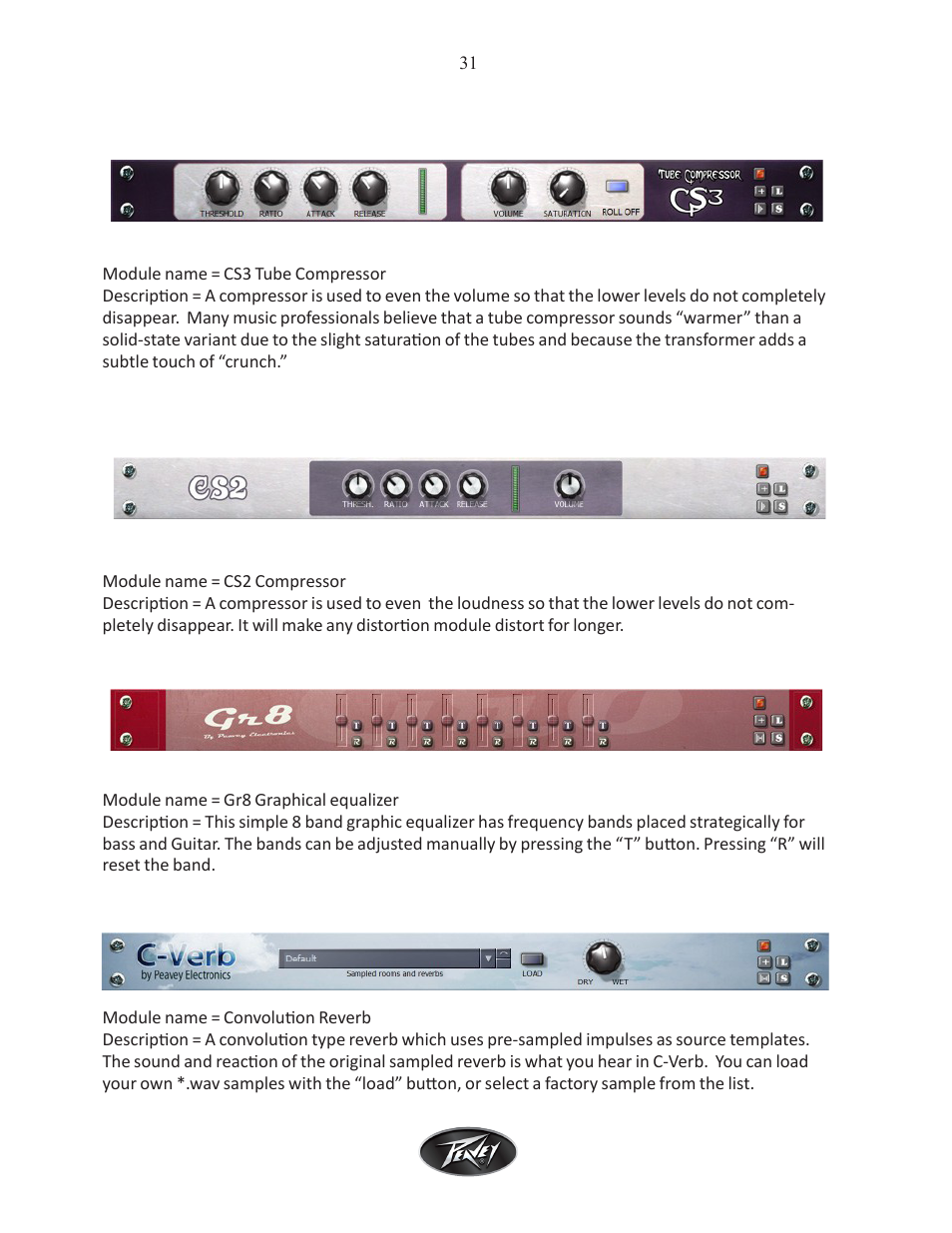 Intel Peavey ReValver MK III User Manual | Page 32 / 45