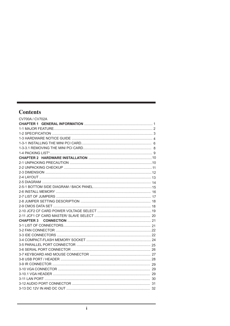 Intel CV702A User Manual | Page 2 / 63