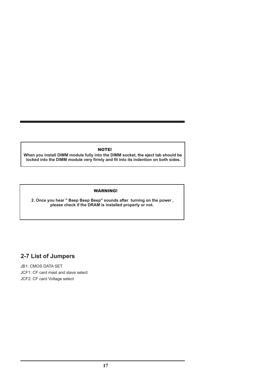 7 list of jumpers | Intel CV702A User Manual | Page 21 / 63