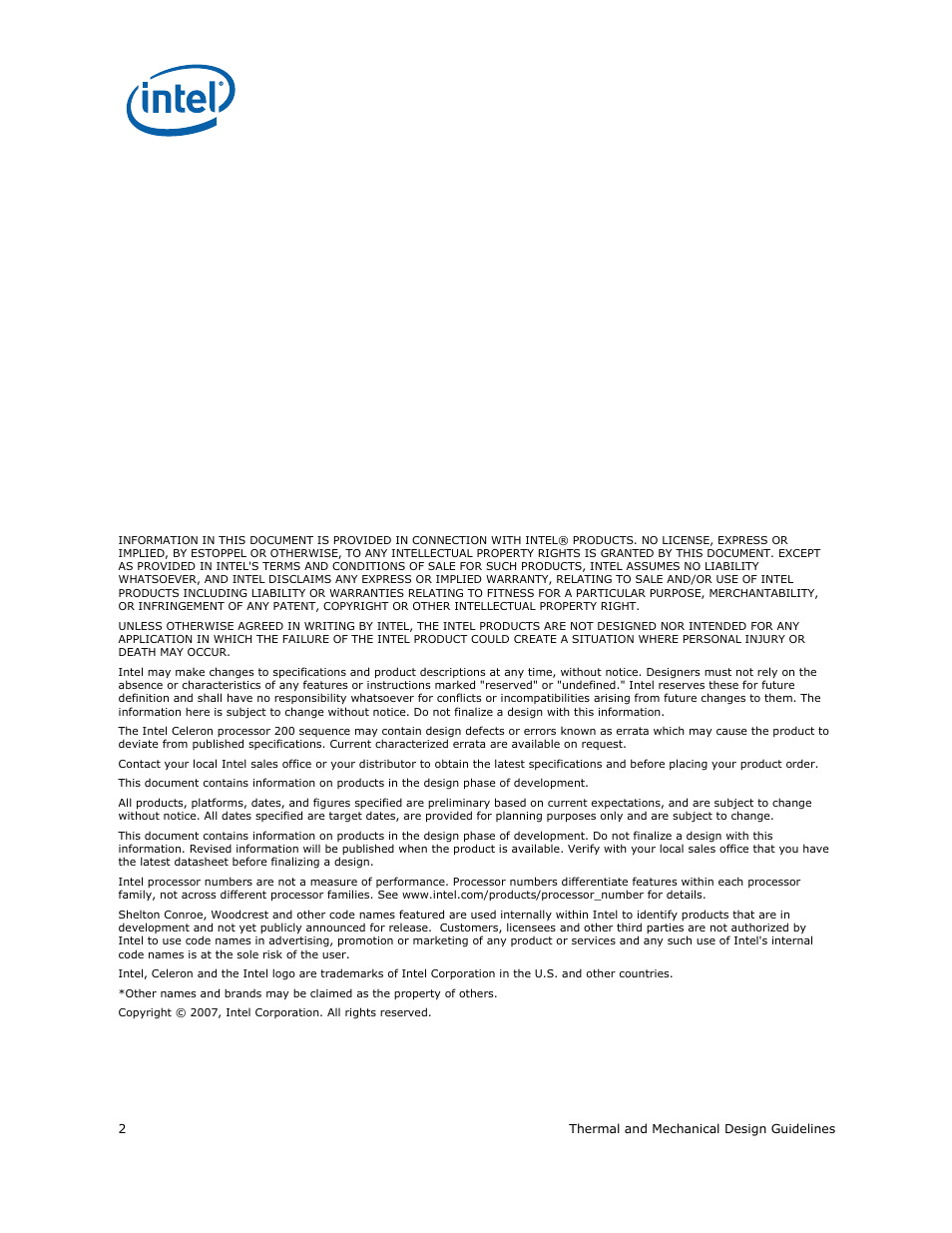 Intel CELERON 200 User Manual | Page 2 / 53