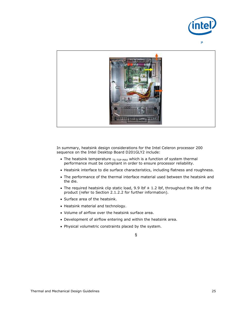 3 summary, Summary, Figure 9 shows that a “top mount fan” power | Intel CELERON 200 User Manual | Page 25 / 53