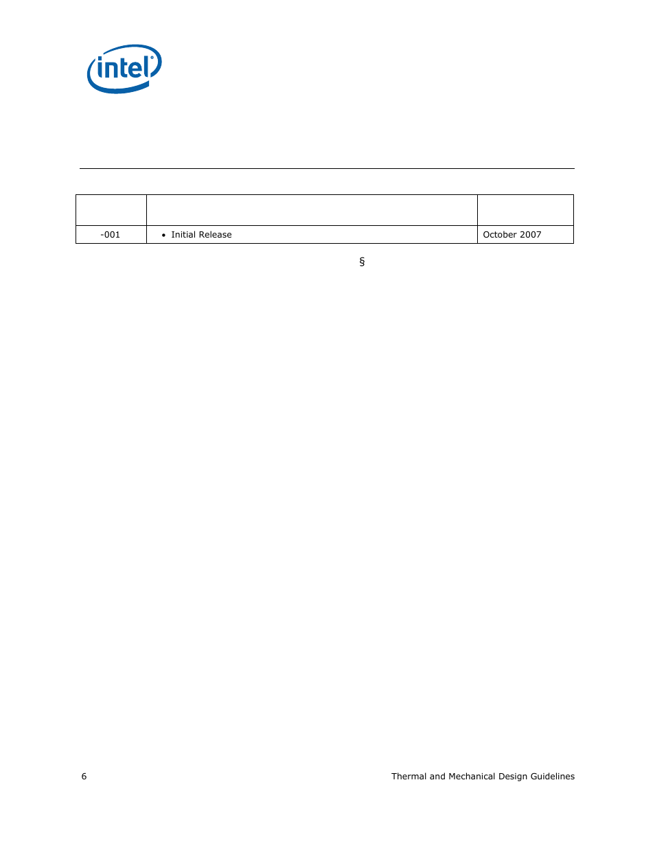 Revision history | Intel CELERON 200 User Manual | Page 6 / 53
