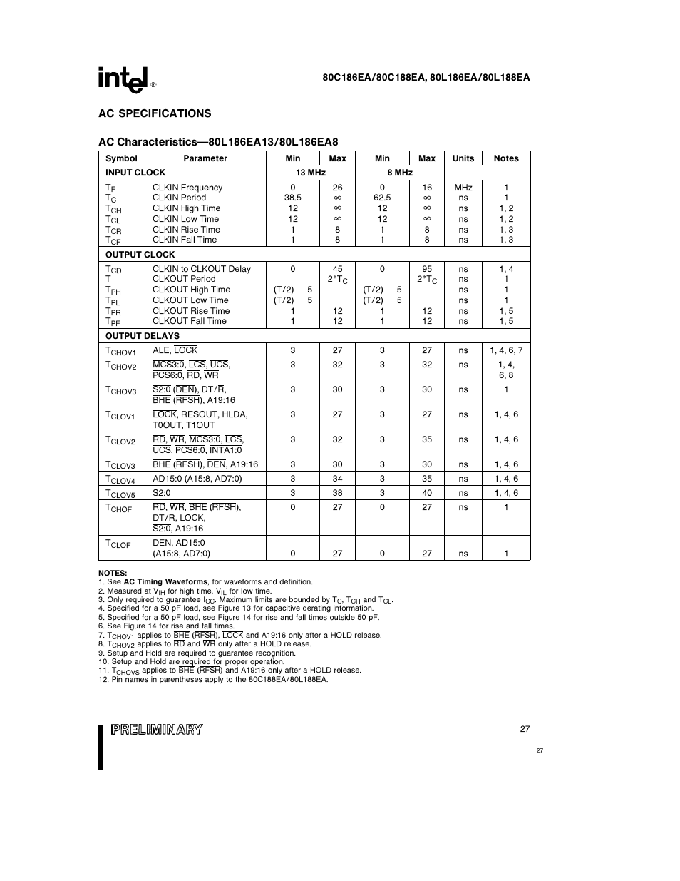 Intel 80L186EA User Manual | Page 27 / 50