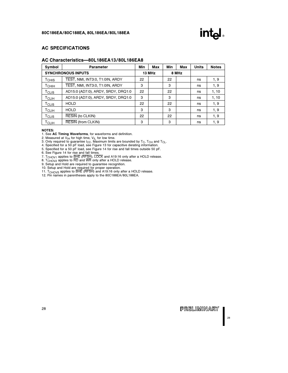 Intel 80L186EA User Manual | Page 28 / 50