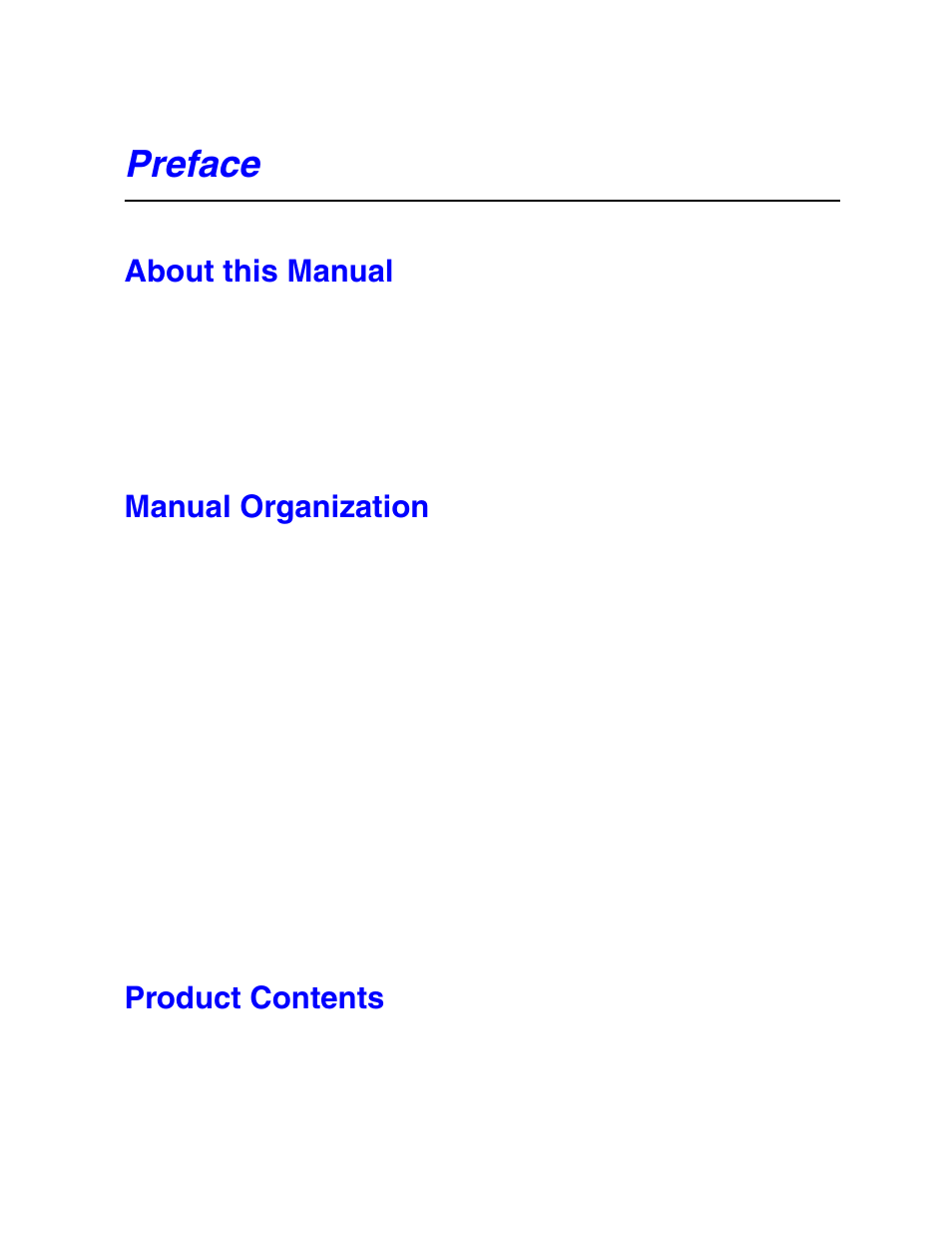 Preface, About this manual, Manual organization | Product contents | Intel SR1500AL User Manual | Page 5 / 180