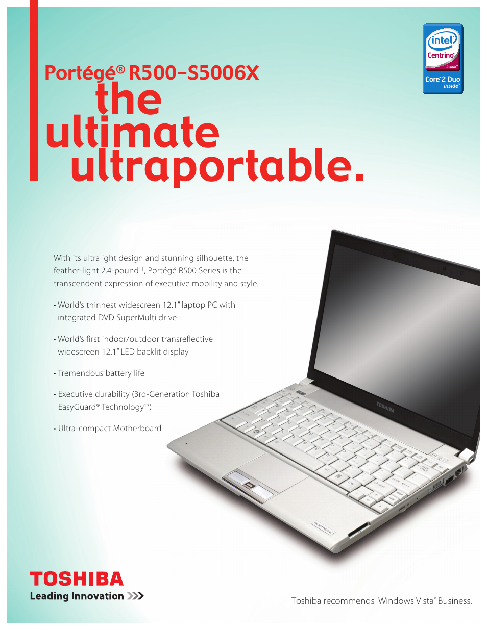 Intel R500-S5006X User Manual | 2 pages