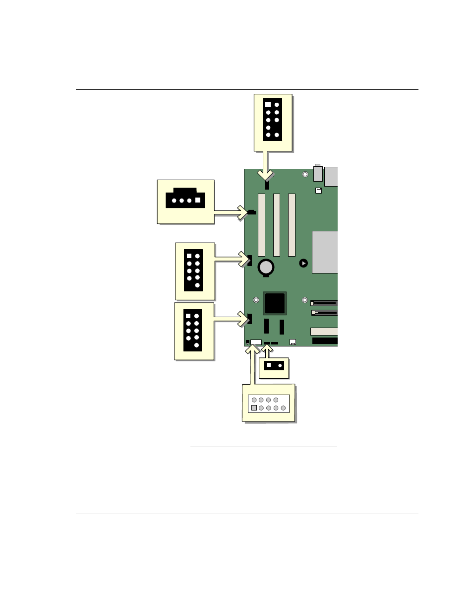 Connecting internal headers, Internal headers, Figure 9 s hows the location of internal headers | Intel D865GVHZ User Manual | Page 33 / 88