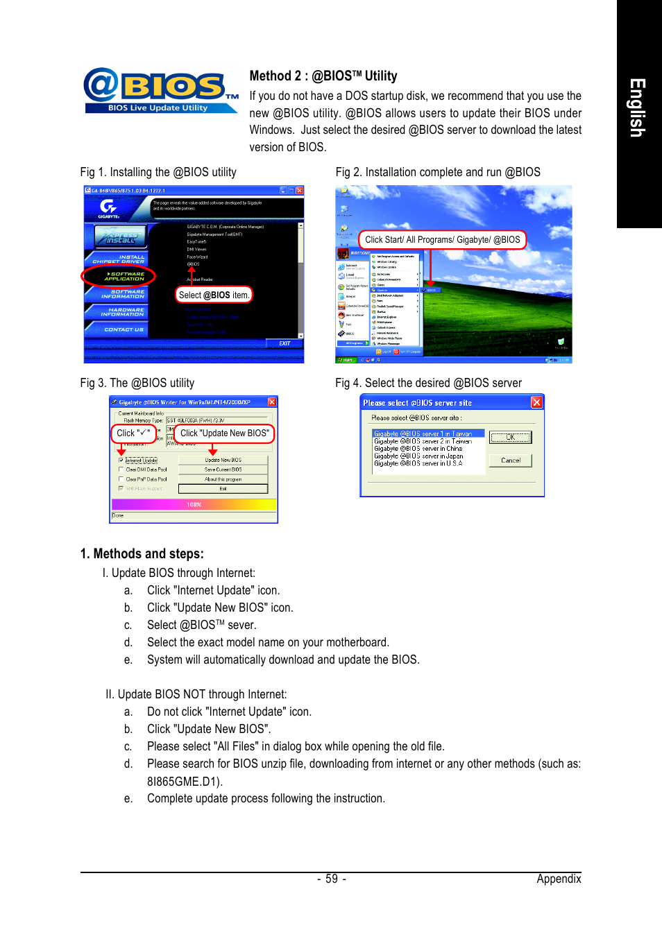 English | Intel Pentium 4 Processor Motherboard GA-8I865GME User Manual | Page 59 / 72