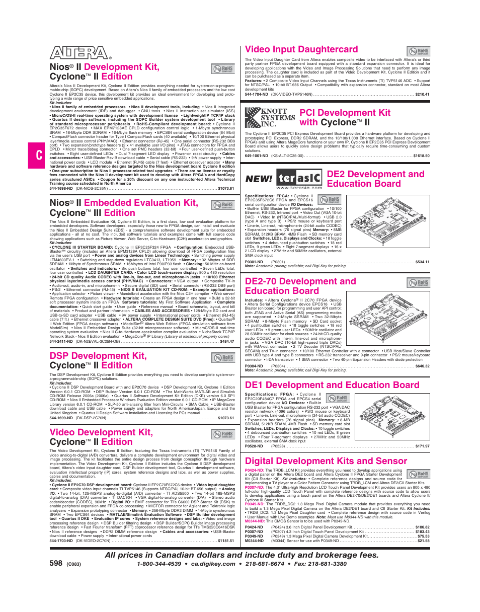 Intel Altera P0349-ND User Manual | 1 page