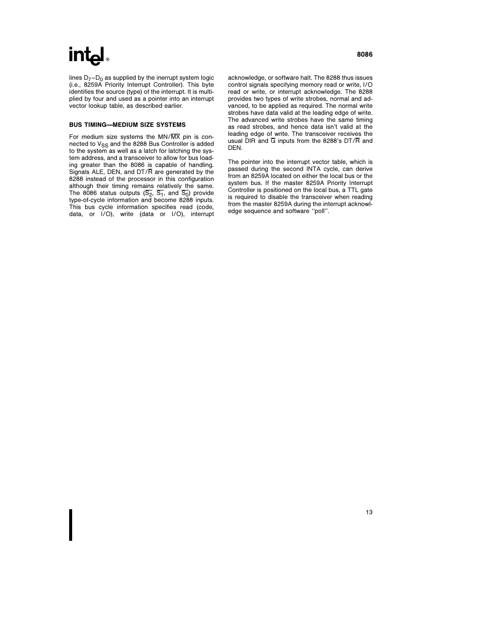 Intel 8086-1 User Manual | Page 13 / 30