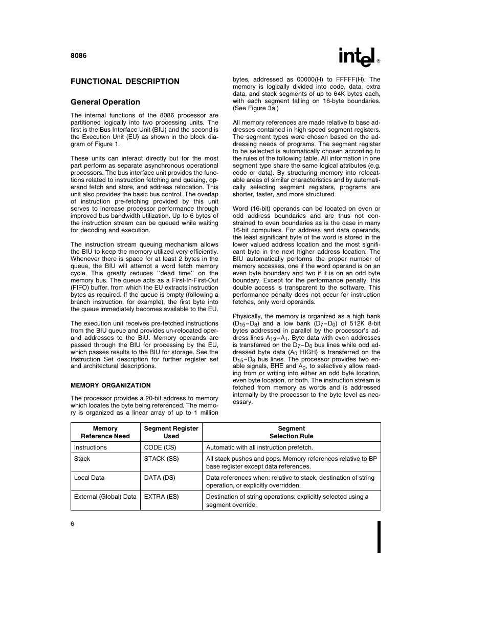 Intel 8086-1 User Manual | Page 6 / 30
