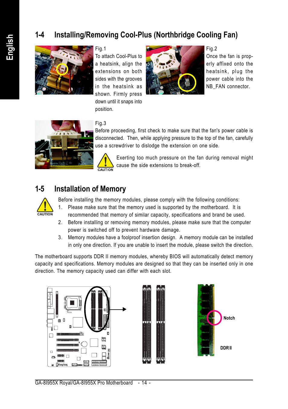 English | Intel GA-8I955X ROYAL User Manual | Page 14 / 88