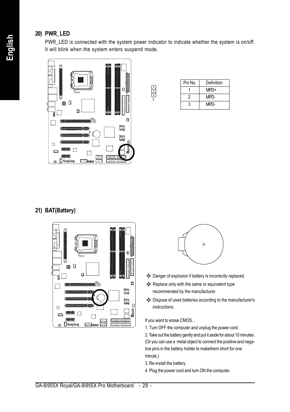 English | Intel GA-8I955X ROYAL User Manual | Page 28 / 88