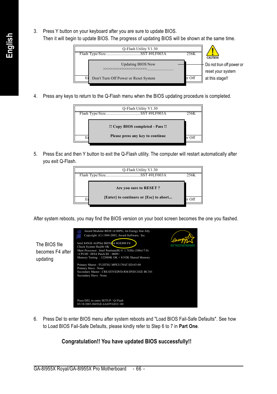 English | Intel GA-8I955X ROYAL User Manual | Page 66 / 88