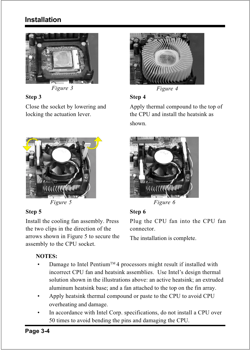 Installation | Intel FSB800 (PC3200) User Manual | Page 22 / 96
