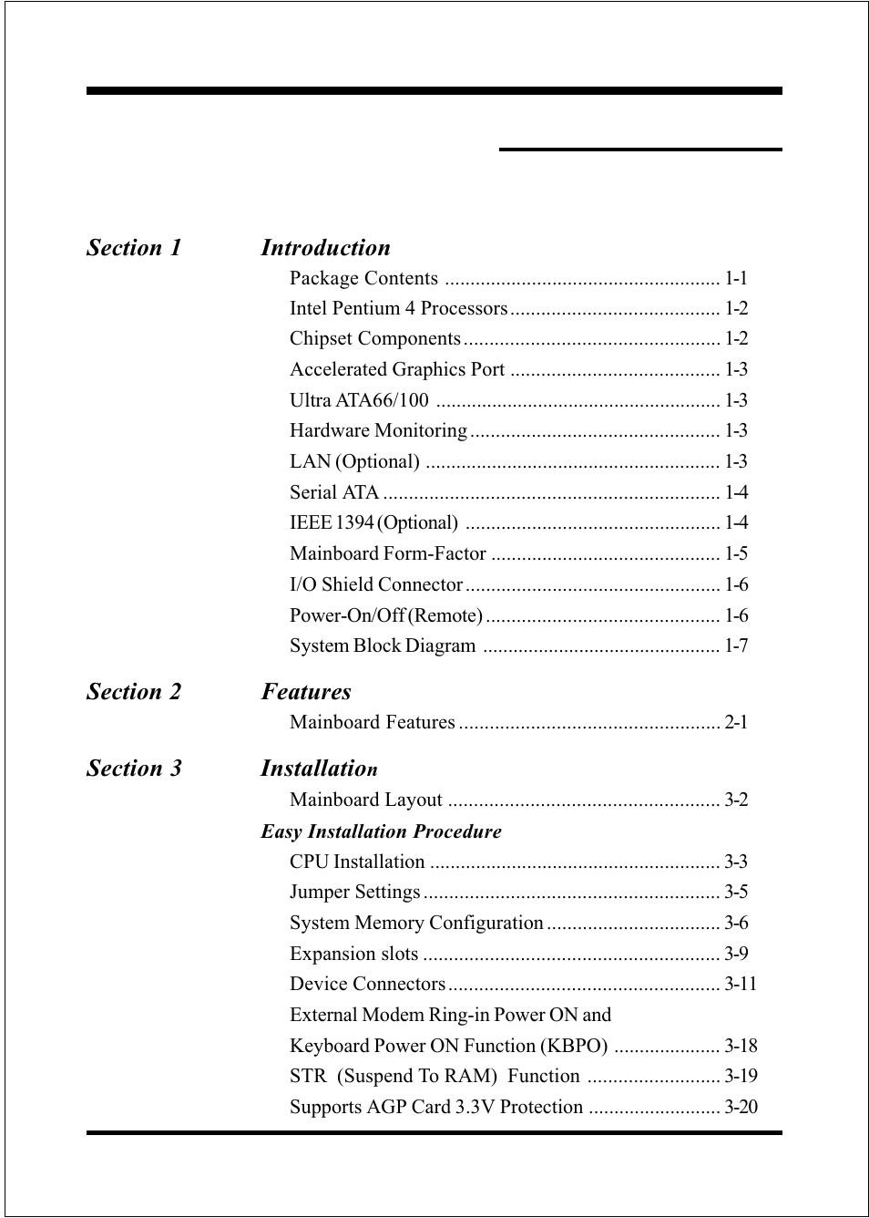 Intel FSB800 (PC3200) User Manual | Page 4 / 96