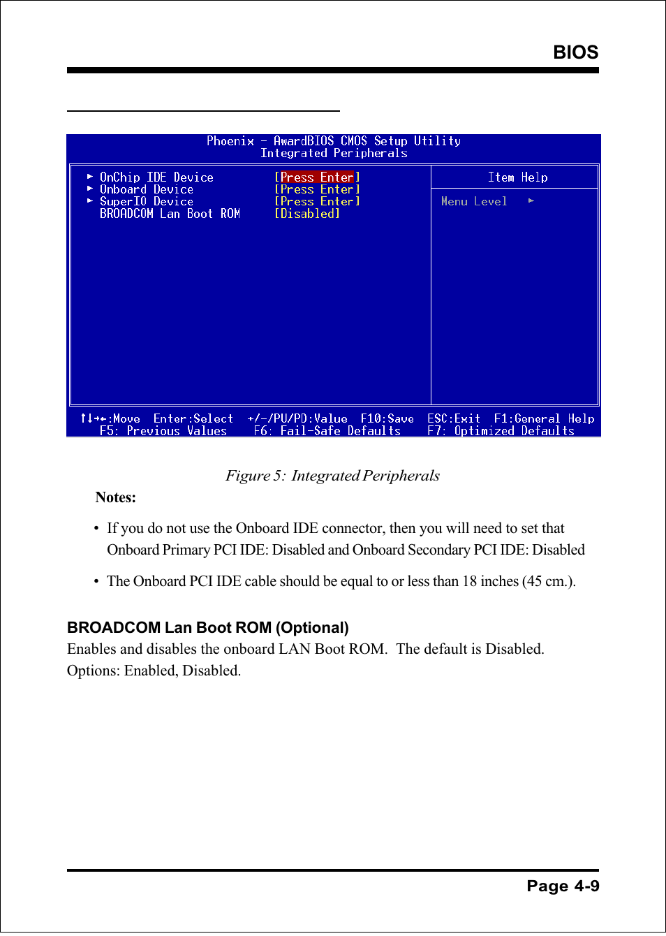 Bios, 4 integrated peripherals | Intel FSB800 (PC3200) User Manual | Page 47 / 96