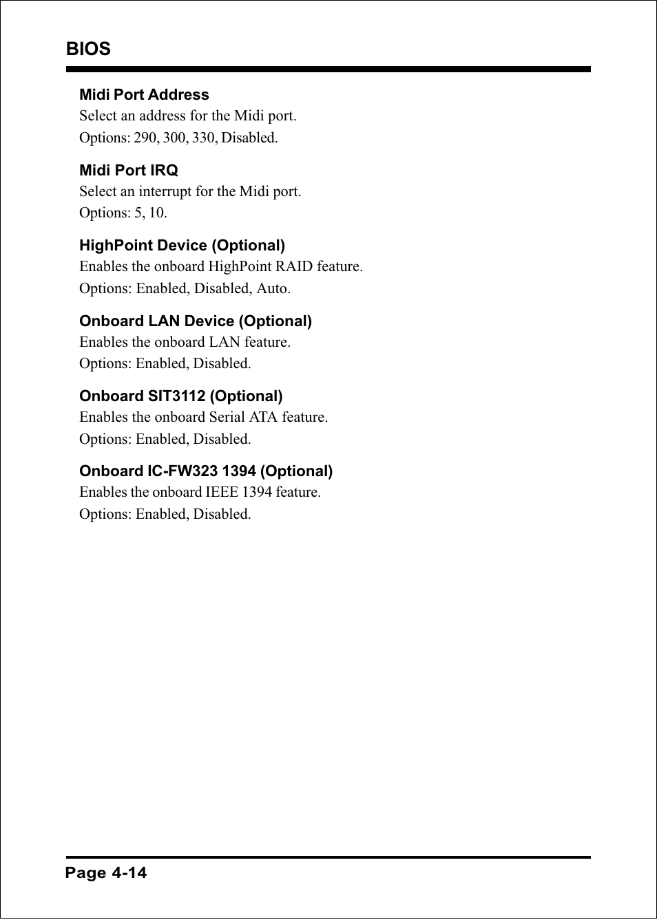 Bios | Intel FSB800 (PC3200) User Manual | Page 52 / 96