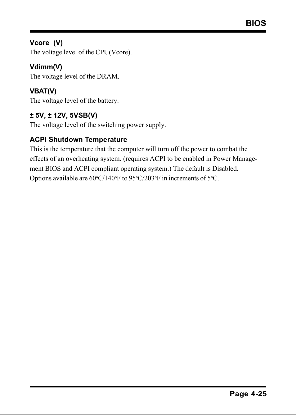 Bios | Intel FSB800 (PC3200) User Manual | Page 63 / 96