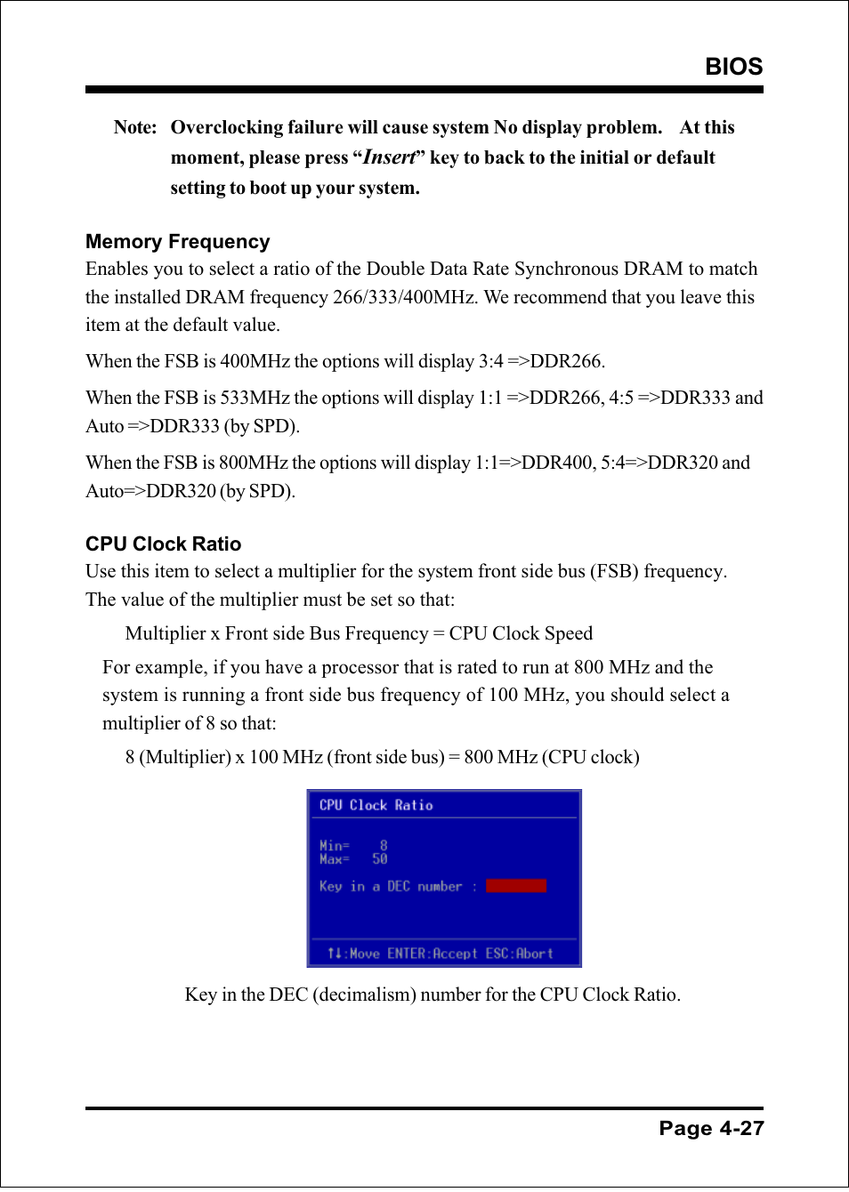 Bios | Intel FSB800 (PC3200) User Manual | Page 65 / 96