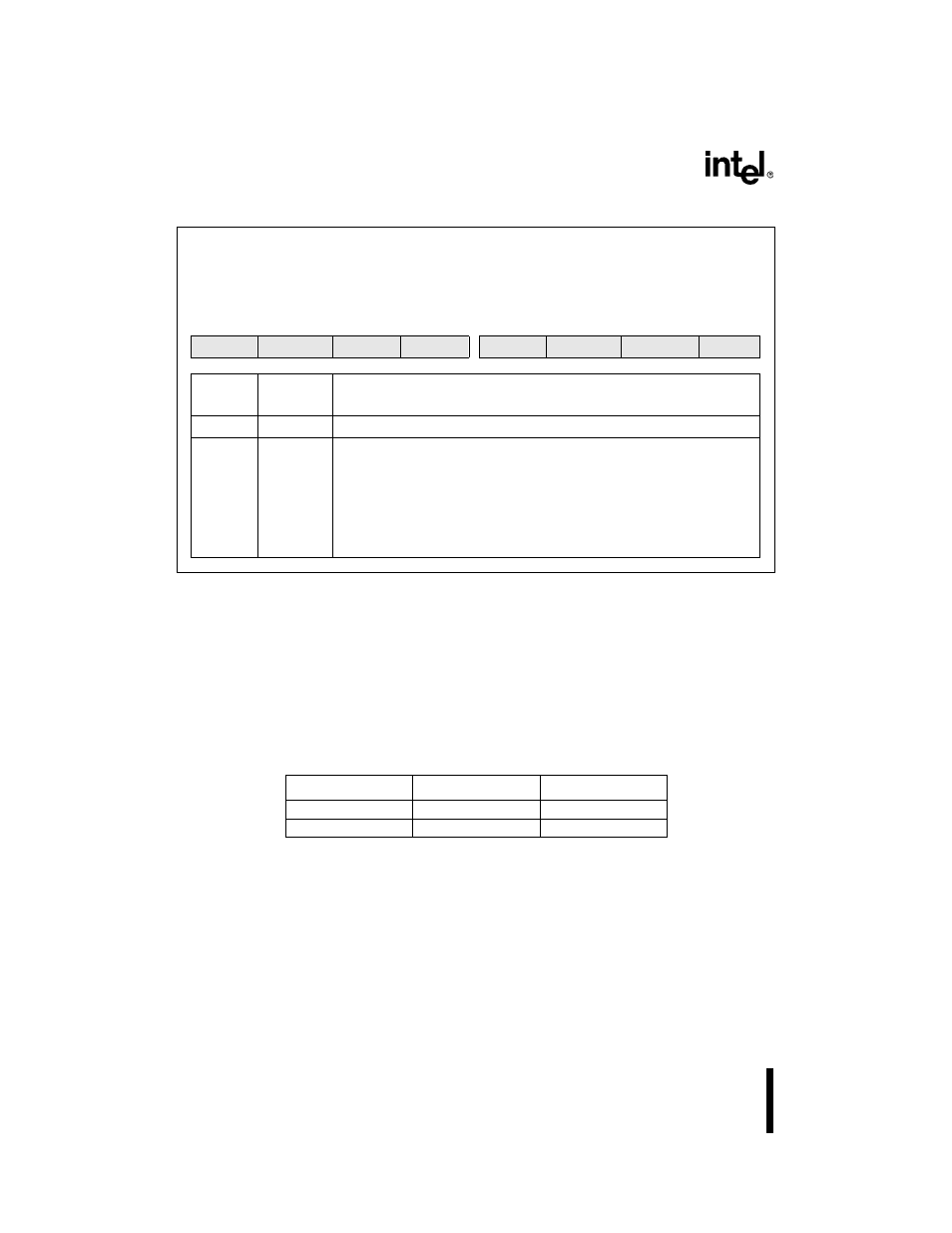 Figure 25. unerasable prom 1 (usfr1) register (la, Table 24. uprom programming values and locations, 5 internal peripherals | Internal peripherals -6, Uprom programming values and locations -6 | Intel 8XC196Lx User Manual | Page 20 / 136