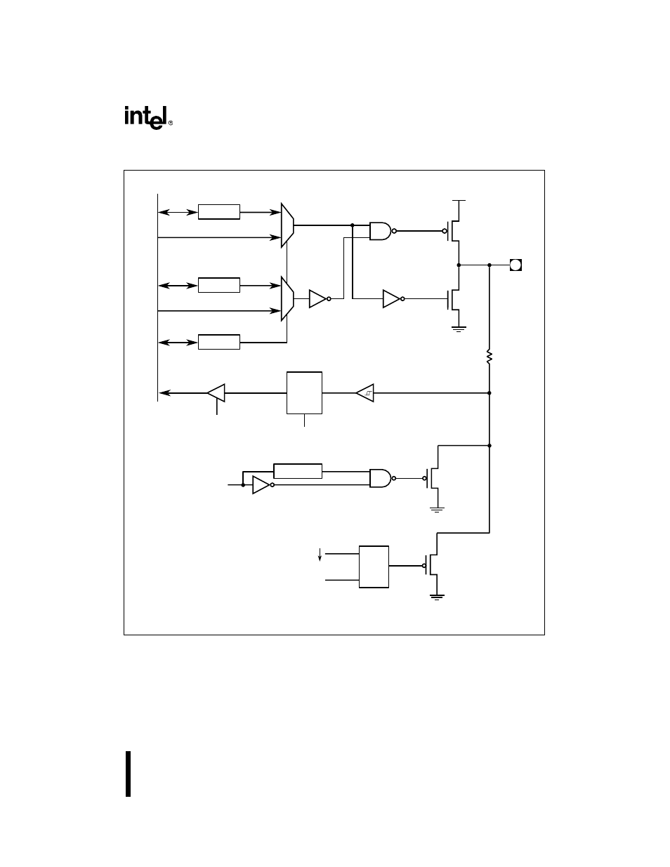 Figure 51. ports 1, 2, 5, and 6 internal structur, 1 configuring ports 1, 2, 5, and 6 (bidirectio | Intel 8XC196Lx User Manual | Page 47 / 136