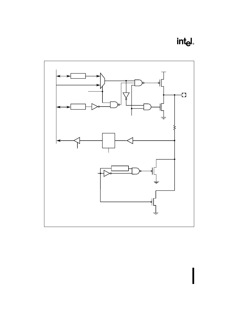 Figure 52. ports 3 and 4 internal structure (87c1, 8xc196l x supplement | Intel 8XC196Lx User Manual | Page 50 / 136