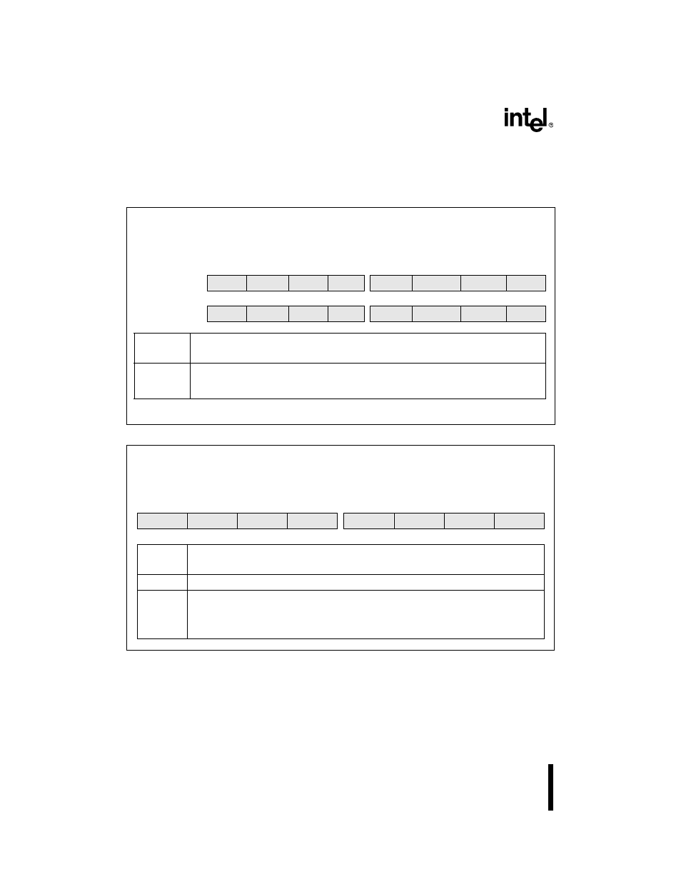 Figure 73. epa interrupt mask (epa_mask) register, Figure 74. epa interrupt mask 1 (epa_mask1) regis, 1 epa mask registers | Epa mask registers -4, Epa interrupt mask (epa_mask) register -4, Epa interrupt mask 1 (epa_mask1) register -4 | Intel 8XC196Lx User Manual | Page 62 / 136