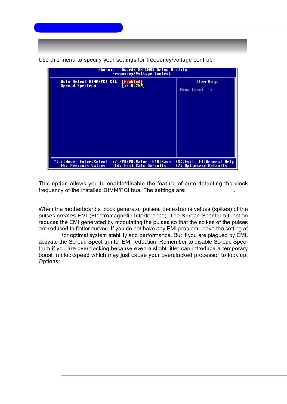 Frequency/voltage control | Intel KM4AM User Manual | Page 57 / 74