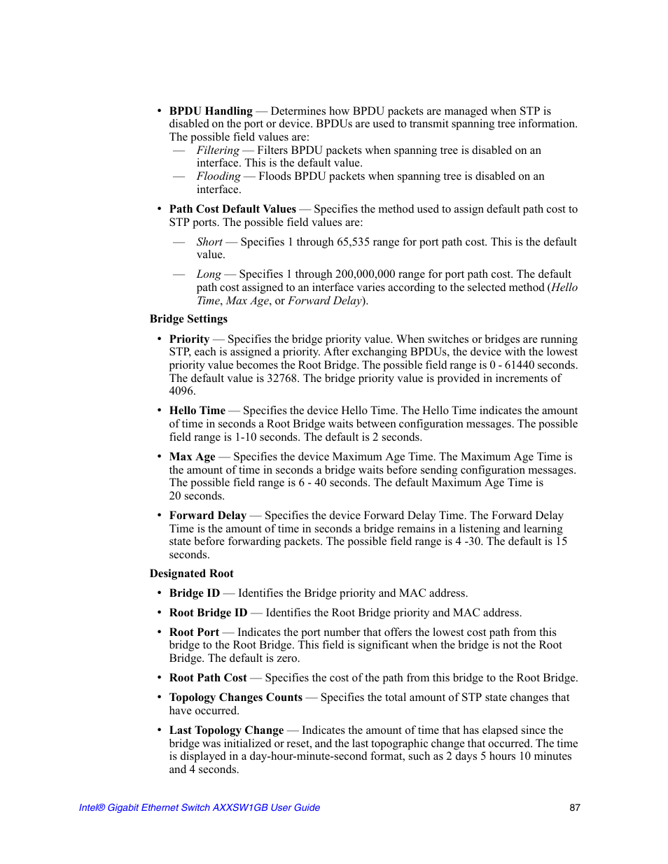 Intel AXXSW1GB User Manual | Page 100 / 220