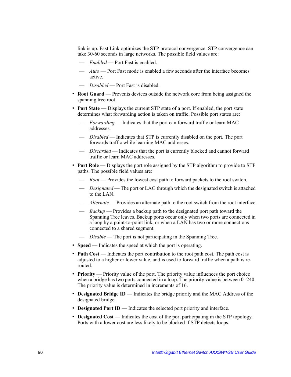 Intel AXXSW1GB User Manual | Page 103 / 220