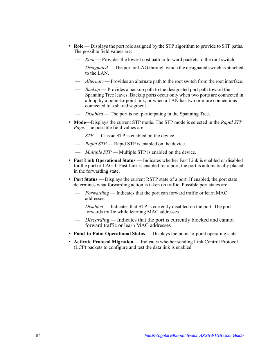 Intel AXXSW1GB User Manual | Page 107 / 220