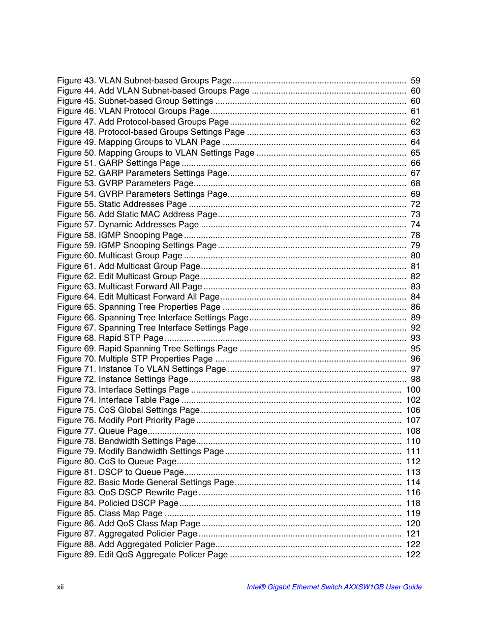 Intel AXXSW1GB User Manual | Page 12 / 220